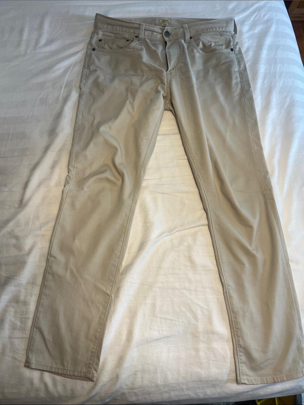 J. Crew Slim Khaki Chinos In Light Tan